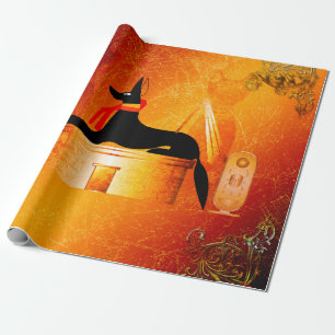 Anubis, oude Egyptische god Cadeaupapier