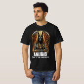 Anubis Oude Egyptische God Gids voor Onderwereld T-shirt (Voorkant volledig)