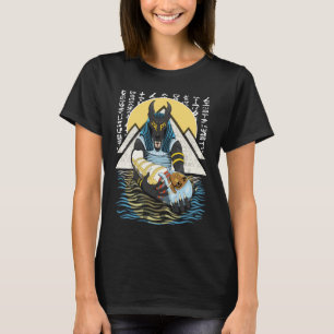 Anubis Oude Egyptische God Illustratie T-shirt