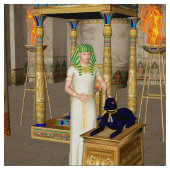 Anubis, oude Egyptische god Stof (Swatch)