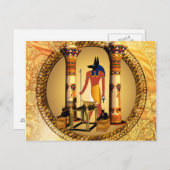 Anubis, oude Egyptische god van de dode rituelen Briefkaart (Voorkant / Achterkant)