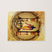 Anubis, oude Egyptische god van de dode rituelen Legpuzzel (Horizontaal)