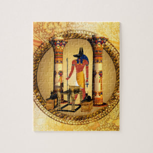 Anubis, oude Egyptische god van de dode rituelen Legpuzzel