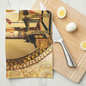 Anubis, oude Egyptische god van de dode rituelen Theedoek (Quarter Fold)