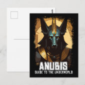 Anubis Oude Egyptische God van de Dood Briefkaart (Voorkant / Achterkant)