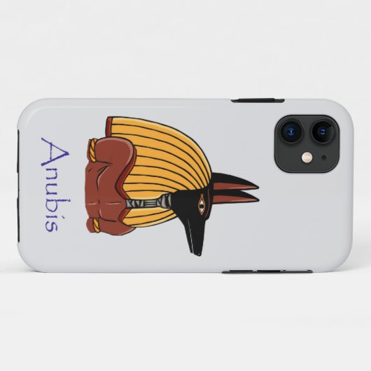 Anubis Oude Egyptische God van de Dood Case-Mate iPhone Case (Achterkant (horizontaal))