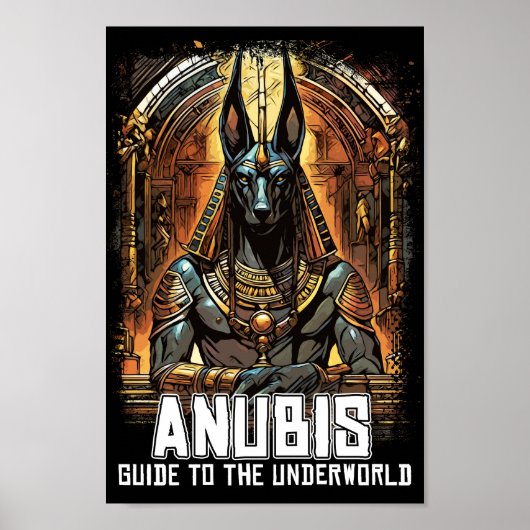 Anubis Oude Egyptische God van de Dood Poster (Voorkant)