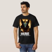 Anubis Oude Egyptische God van de Dood T-shirt (Voorkant volledig)