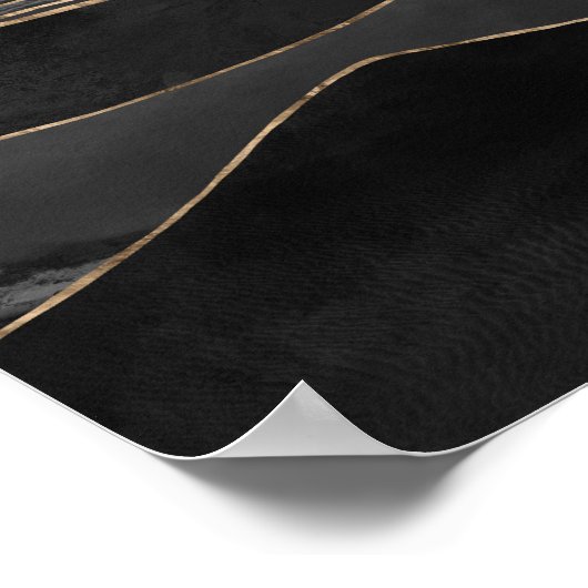 Anubis over het Egyptische pyramidellandschap Poster (Hoek)