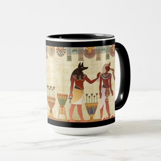 Anubis Pharaoh Cleopatra uit Egypte Mok (Voorkant rechts)