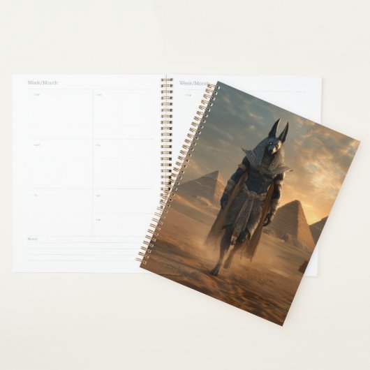 Anubis Planner – Egyptian Mythology Dark Aesthetic (Display)