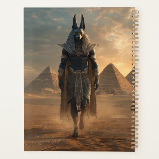Anubis Planner – Egyptian Mythology Dark Aesthetic (Achterkant)