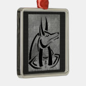Anubis Premium Square Ornament (Rechts)