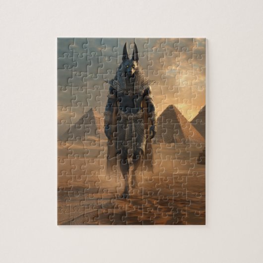 Anubis Puzzle – Egyptian Mythology Wall Art Legpuzzel (Verticaal)