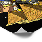 Anubis Ra Egyptian Gods Ancient Pyramids Mythology Poster (Hoek)