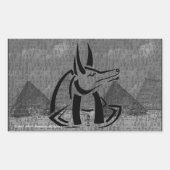 Anubis Rectangle Sticker (Voorkant)