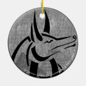 Anubis Round Ornament (Achterkant)