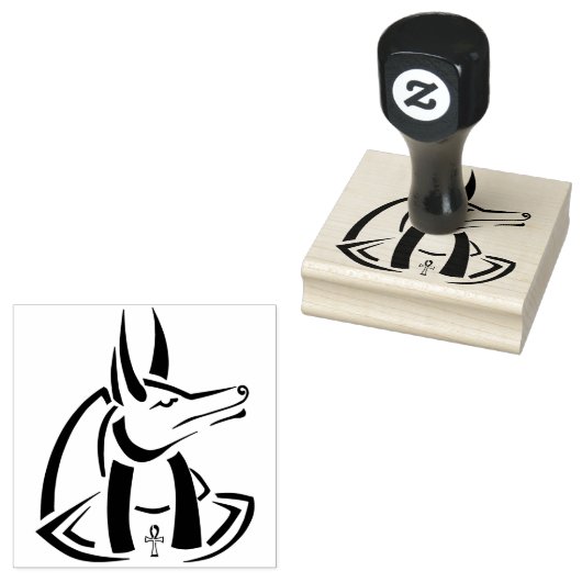 Anubis Rubberstempel (Gestempeld)