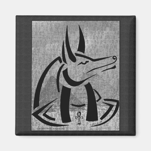 Anubis Square Magnet (Voorkant)