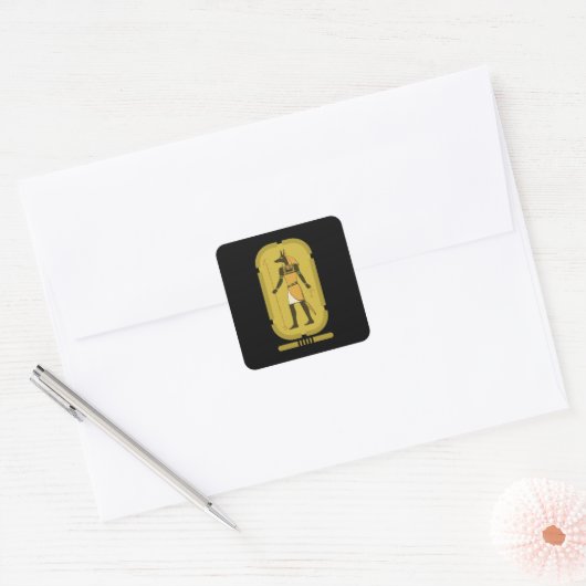 Anubis Square Sticker (Envelop)