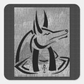 Anubis Square Sticker (Voorkant)