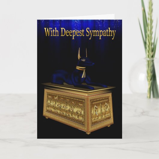 Anubis Sympathy Card Kaart (Voorkant)