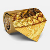 Anubis tegen gouden achtergrond stropdas (Opgerold)