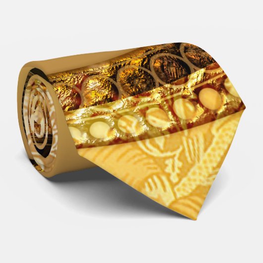 Anubis tegen gouden achtergrond stropdas (Opgerold)