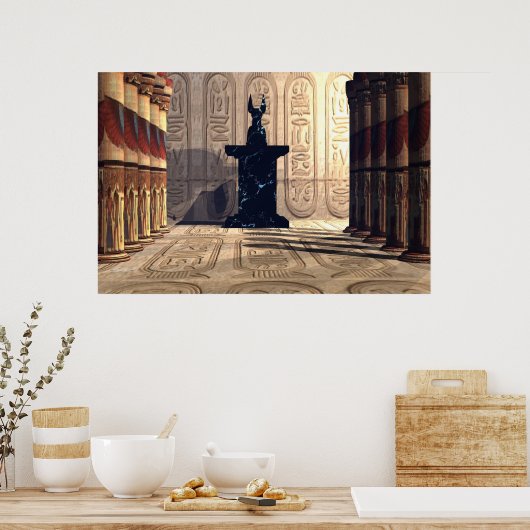 ANUBIS TEMPELAFDRUKKING POSTER (Keuken)