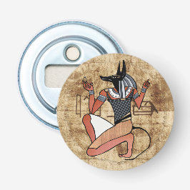 Anubis The Guardian Egyptian Button Flesopener