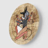 Anubis The Guardian Egyptian Grote Klok (Hoek)