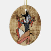 Anubis The Guardian Egyptian Keramisch Ornament (Rechts)
