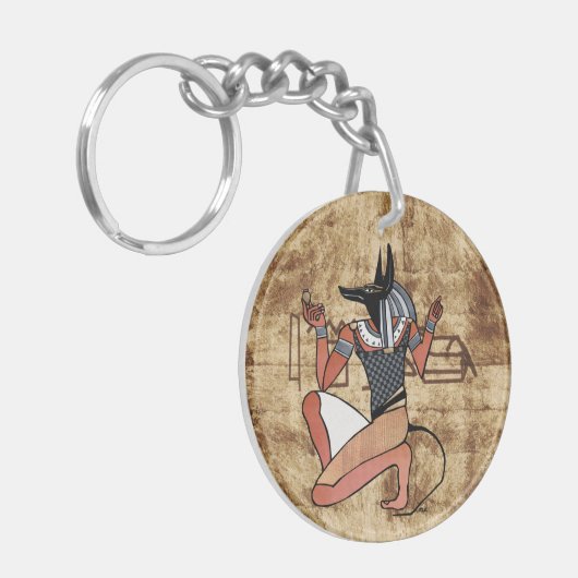 Anubis The Guardian Egyptian Sleutelhanger (Voorkant Links)