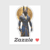 Anubis the Protector – Full Body with Ankh Sticker (Vel)