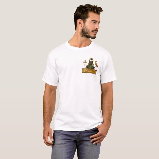 Anubis & Thoth | Egyptian Symbols - T-Shirt (Voorkant volledig)