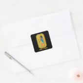Anubis Vierkante Sticker (Envelop)