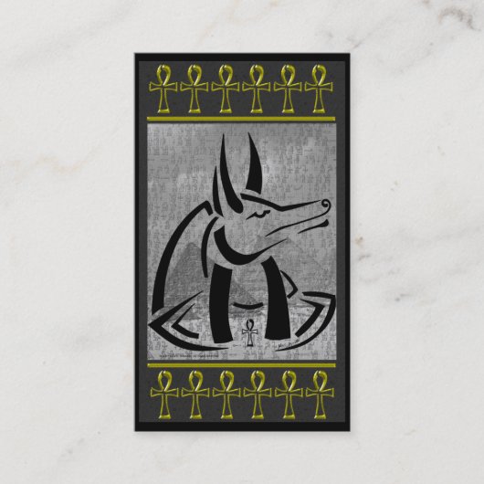Anubis Visitekaartje (Voorkant)