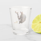 Anubis was een oude Egyptische god. Shot Glas (Achterkant)