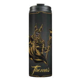 Anubis was een oude Egyptische god. Thermosbeker