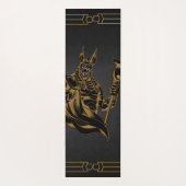 Anubis was een oude Egyptische god. Yogamat (Achterkant)