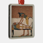 Anubis woont de mammie van Sennedjem bij Metalen Ornament (Rechts)