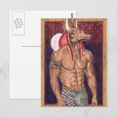 Anubis: www.AriesArtist.com Briefkaart (Voorkant / Achterkant)