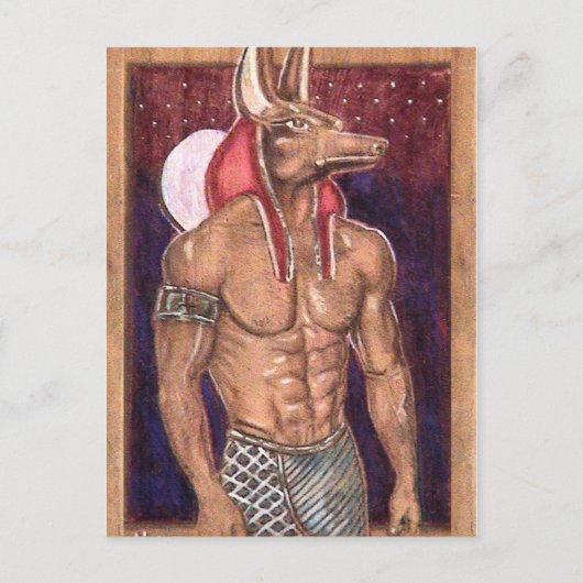 Anubis: www.AriesArtist.com Briefkaart (Voorkant)