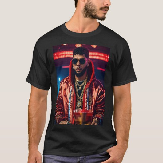 Anuel AA En La Discoteca T-shirt (Voorkant)