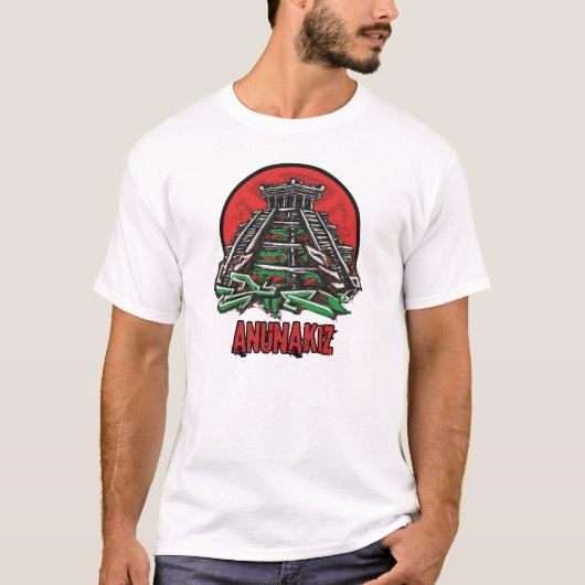 Anunakiz Ziggurat van de Anunnaki T-shirt (Voorkant)