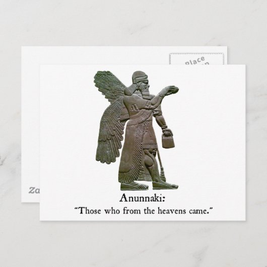 Anunnaki Ancient Aliens Briefkaart (Voorkant / Achterkant)