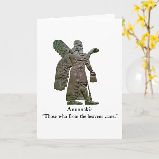 Anunnaki Ancient Aliens Kaart (Gele Bloem)