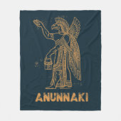 Anunnaki Ancient Astronaut Sumerian Alien Theorist Fleece Deken (Voorkant)