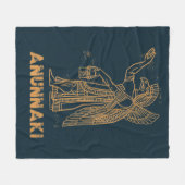 Anunnaki Ancient Astronaut Sumerian Alien Theorist Fleece Deken (Voorkant (Horizontaal))