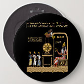 Anunnaki Gods Ronde Button 6,0 Cm (Voorkant /achterkant)